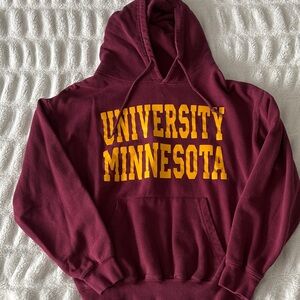 University Minnesota Maroon Hoodie